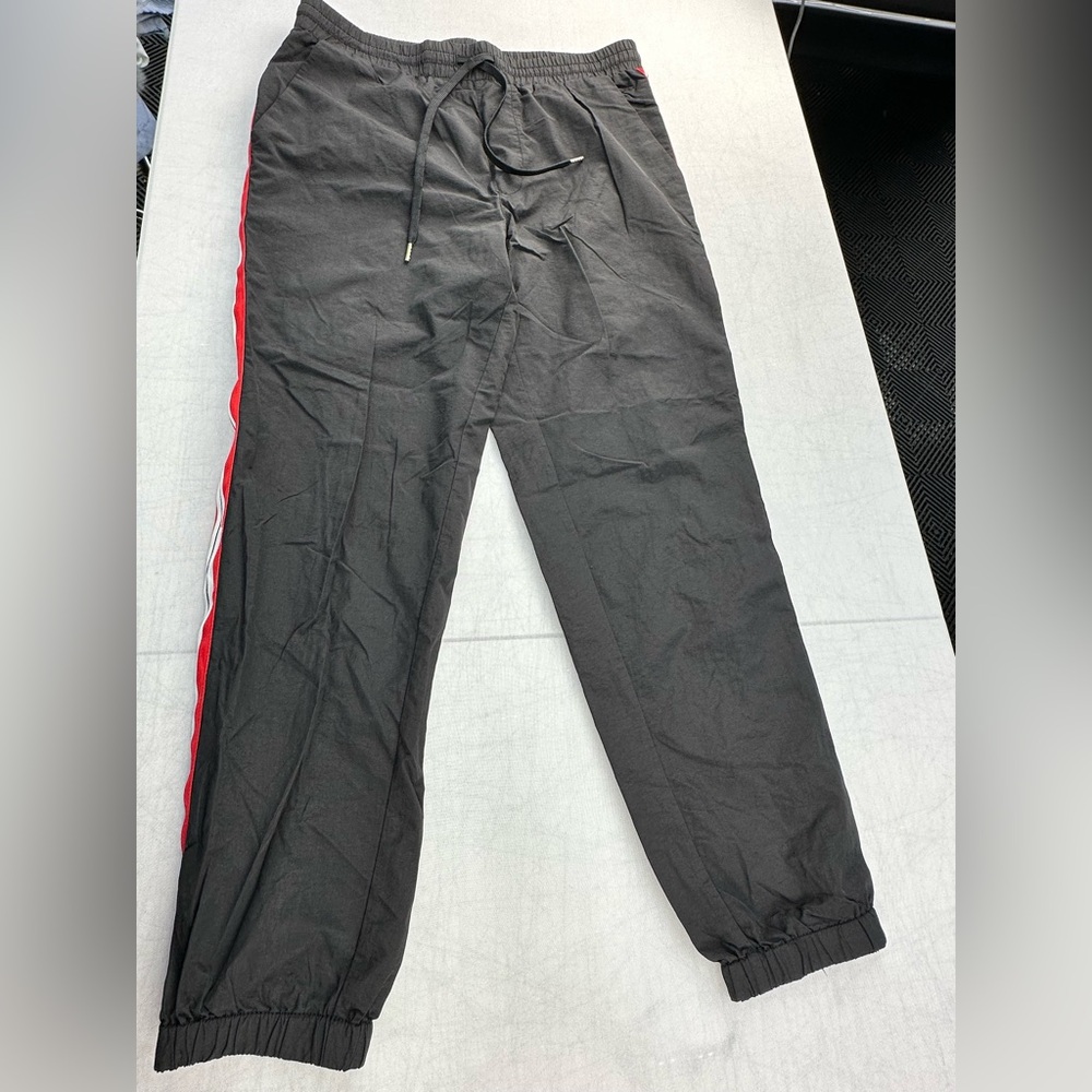 PacSun Black Pants with Red Stripe athletic pants